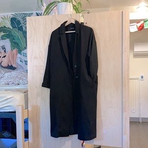 Topshop Black Trench Coat